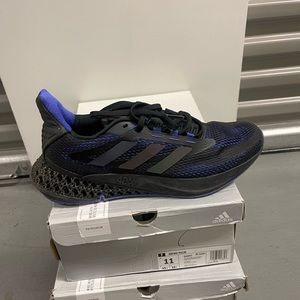 - Adidas for men size 11  color white black purple